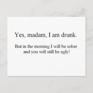 Cartão Postal Estou Bêbado mas... (St.K)