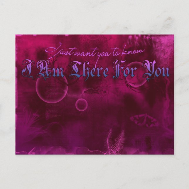 Cartão Postal Estou Lá Por Você (Frente)