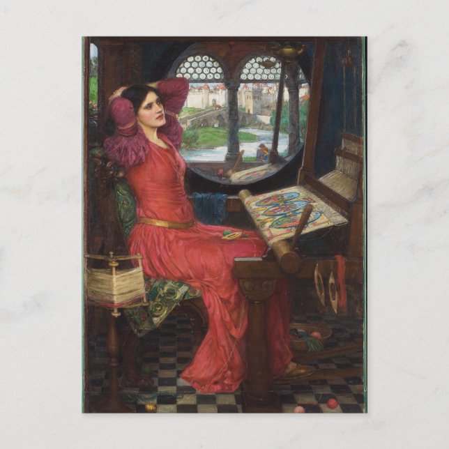 Cartão Postal Estou Meio Doente das Sombras - John Waterhouse (Frente)