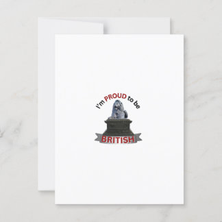 Cartão Postal Estou Orgulhoso de ser britânico