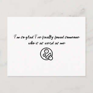 Cartão Postal Estou tão feliz que finalmente encontrei alguém Na