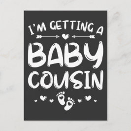 Cartão Postal Estou tendo um primo bebê Revelação do sexo do beb