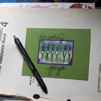 Cartão Postal Estou torcendo por você...