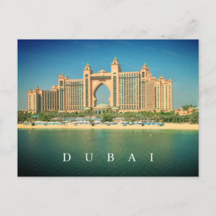 Cartão Postal Estouro de Dubai no Cartaz do Palm Jumeirah