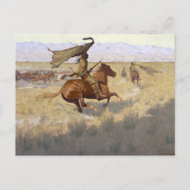 Cartão Postal Estouro de manada indígena americano