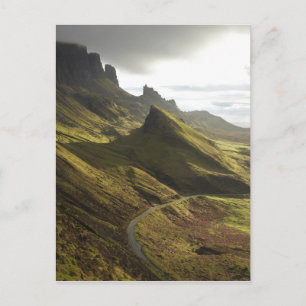 Cartão Postal Estrada ascendente The Quiraing, Ilha de Skye,