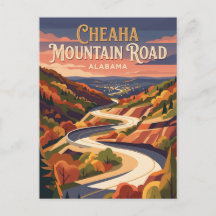 Estrada da Montanha Cheaha Alabama