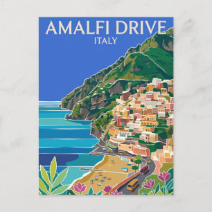 Cartão Postal Estrada de Amalfi Itália
