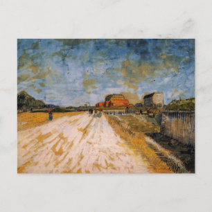 Cartão Postal Estrada de corrida ao lado das muralhas de Paris d