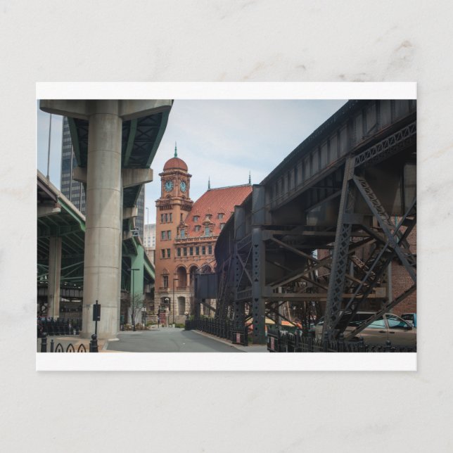 Cartão Postal estrada de ferro próxima do centro histórica de (Frente)