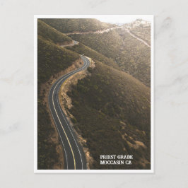 Cartão Postal Estrada de motocicleta no nível de Padre, Mocasiin