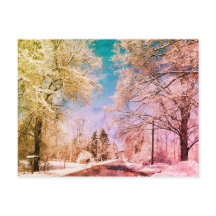 Estrada de neve Vermont 1