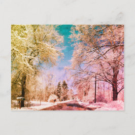 Cartão Postal Estrada de neve Vermont 1