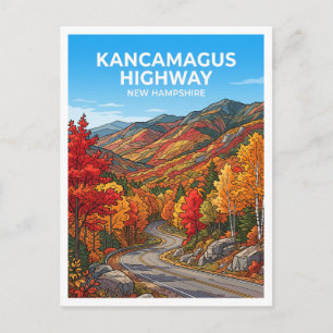 Cartão Postal Estrada Kancamagus Lincoln New Hampshire