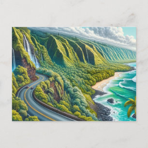 Cartão Postal Estrada para Hana Maui Hawaii