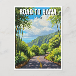 Cartão Postal Estrada para Hana Maui Hawaii Viagem