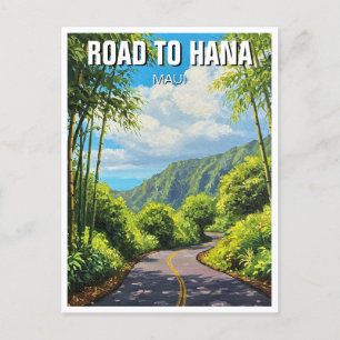 Cartão Postal Estrada para Hana Maui Hawaii Viagem