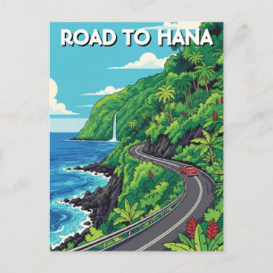 Cartão Postal Estrada para Hana Maui Viagens no Havaí