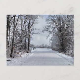 Cartão Postal Estrada para o inverno