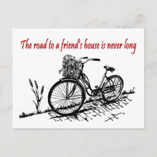 Cartão Postal Estrada para uma casa de amigos