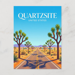 Cartão Postal Estrada Parque Joshua Tree perto de Quartzsite Ari