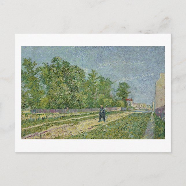Cartão Postal Estrada, Preguiçoso, Arte Bela Van Gogh (Frente)