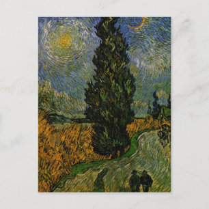 Cartão Postal Estrada rural na Provença - Van Gogh