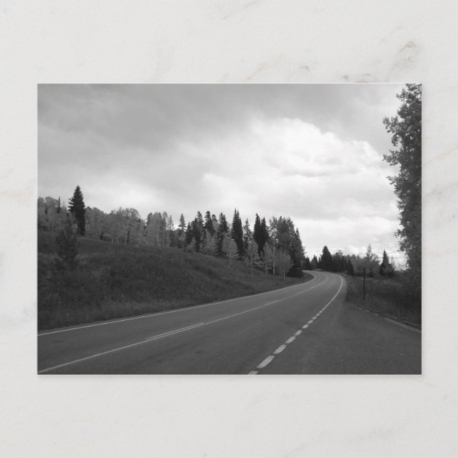 Cartão Postal Estradas de outono (Frente)