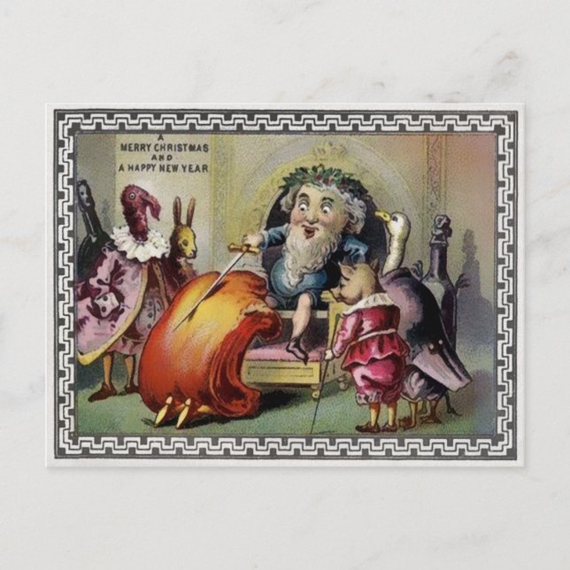 Cartão Postal Estranho Antigo Vitoriano (Frente)