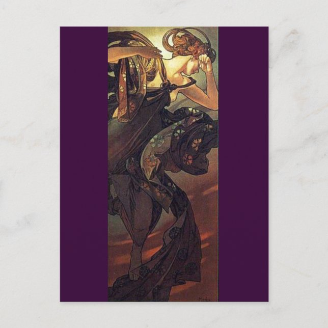 Cartão Postal Estrela da Noite - Arte Nouveau (Frente)