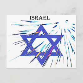 Cartão Postal estrela de Davi de Israel
