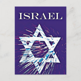 Cartão Postal estrela de Davi de Israel