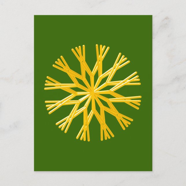 Cartão Postal estrela de palha Strohstern (Frente)