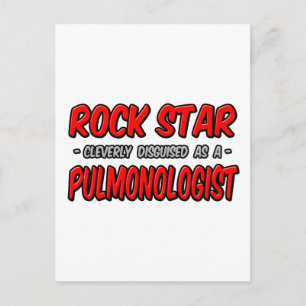 Cartão Postal Estrela de Rock .. Pneumologista