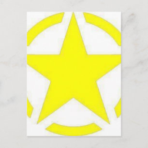 Cartão Postal estrela do exército