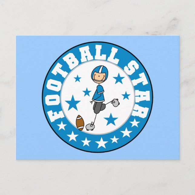 Cartão Postal Estrela do Futebol (Frente)
