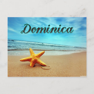 Cartão Postal estrela-do-mar de Dominica