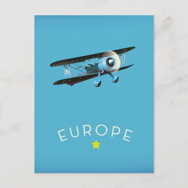 Cartão Postal Estrela do Ouro da Europa (Frente)