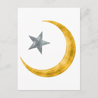 Cartão Postal Estrela e Crescente