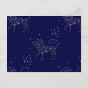 Cartão Postal estrela leo