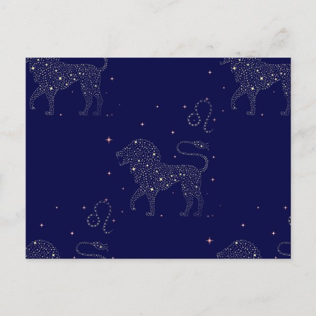 Cartão Postal estrela leo (Frente)