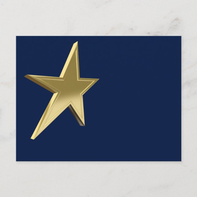 Cartão Postal estrela ouro (Frente)