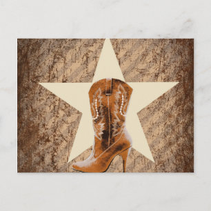 Cartão Postal estrela russa do texas solitária do país ocidental