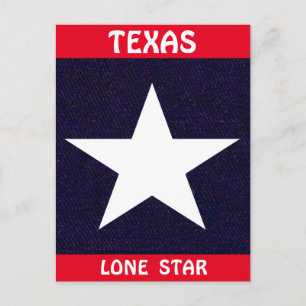 Cartão Postal Estrela Solitária do Texas