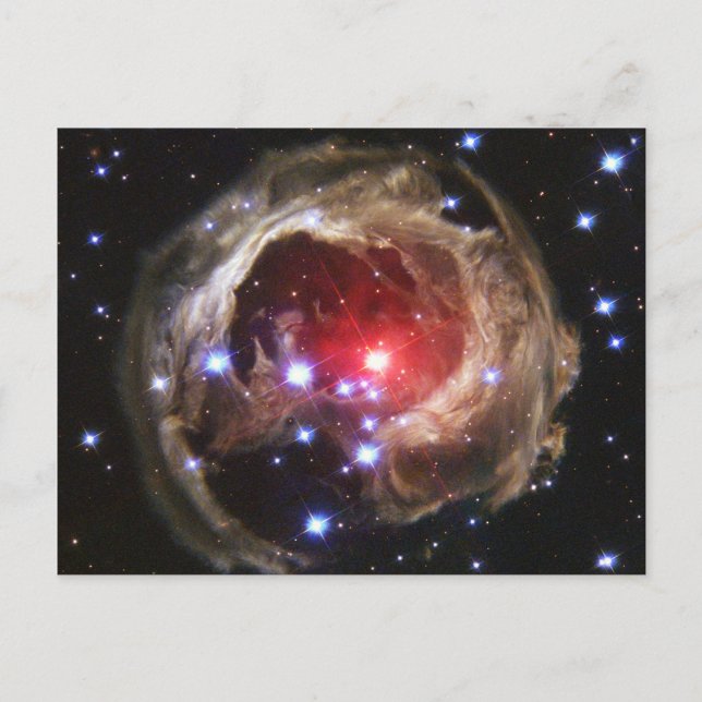Cartão Postal Estrela Supergigante Vermelha V838 Monocerotis (Frente)