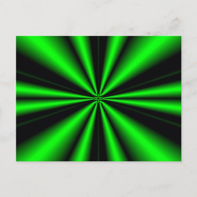 Cartão Postal estrela verde da esperança (Frente)