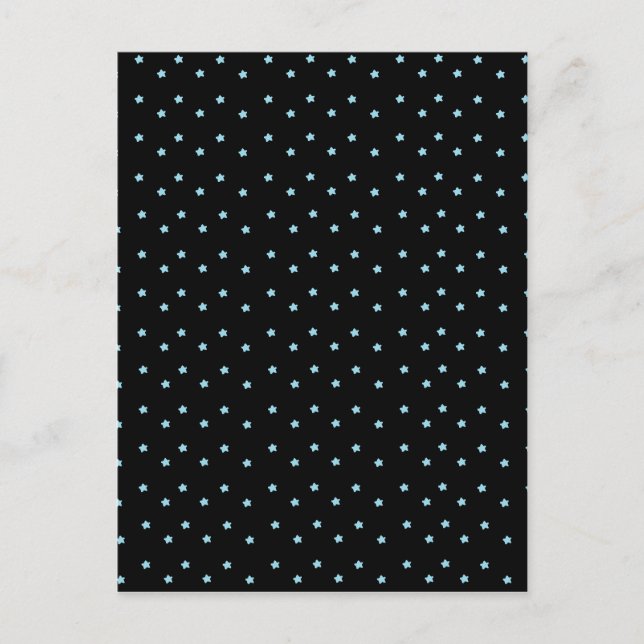 Cartão Postal Estrelas azuis e Pequenas (Frente)
