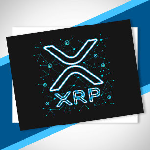 Cartão Postal Estrelas de Criptomoeda XRPL Blockchain Crypto XRP