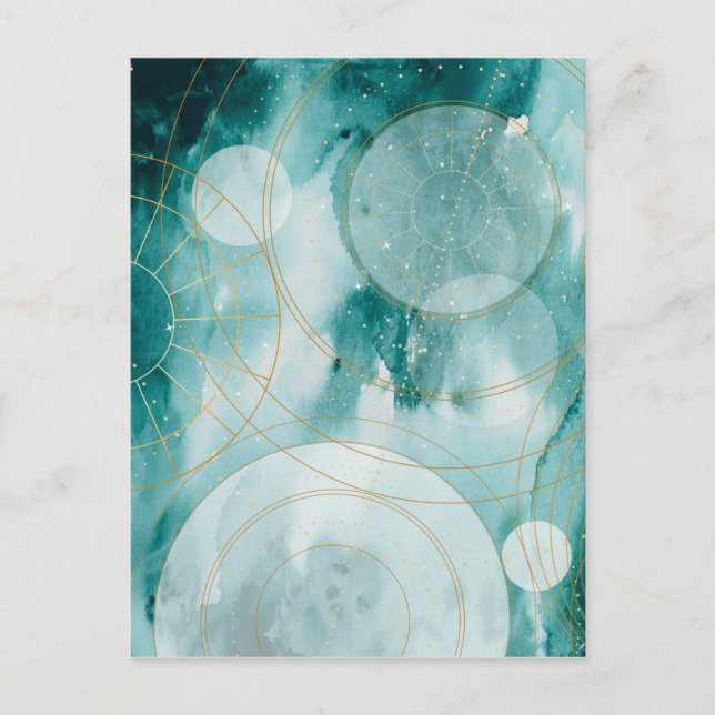 Cartão Postal Estrelas de Graduação Mágica II (Frente)