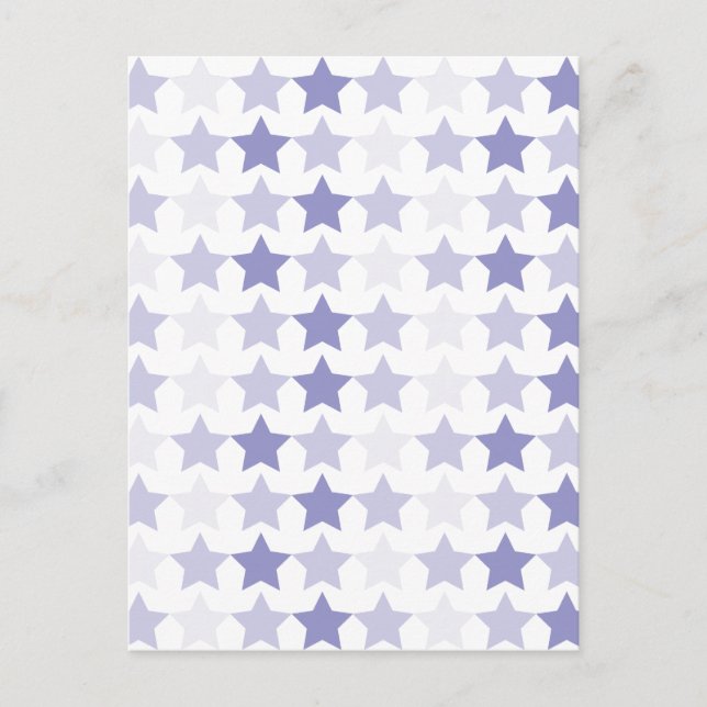 Cartão Postal Estrelas de Ombre Azul Patriótica (Frente)